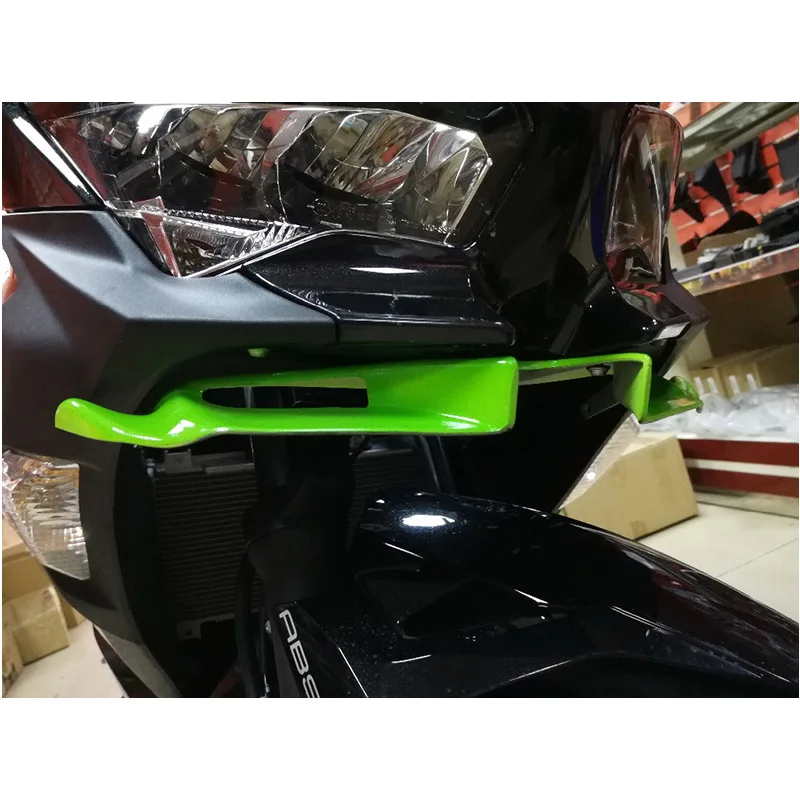 Передняя обтекатель для мотоцикла KAWASAKI Ninja 250 400 2018 2019 аэродинамические крылья из