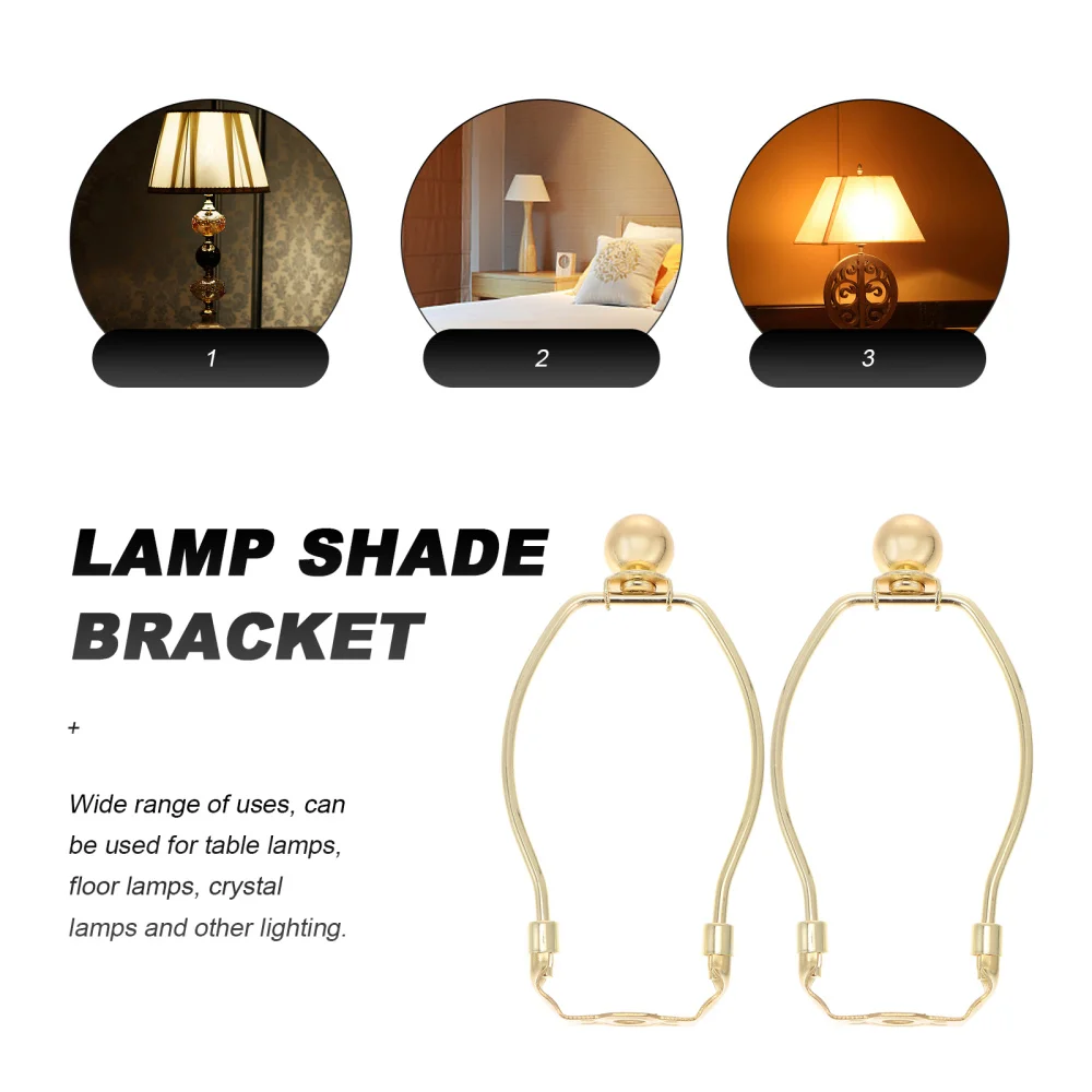 

2 Pcs Practical Lampshade Horn Brackets Lampshade Holder Lighting Supplies