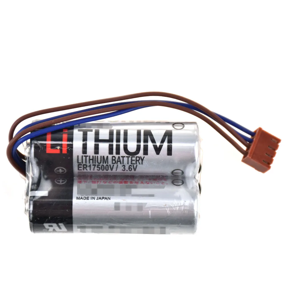 2pcs for Toshiba ER17500V Battery Pack 3.6V 5.4Ah with 4 Pin Brown Plug