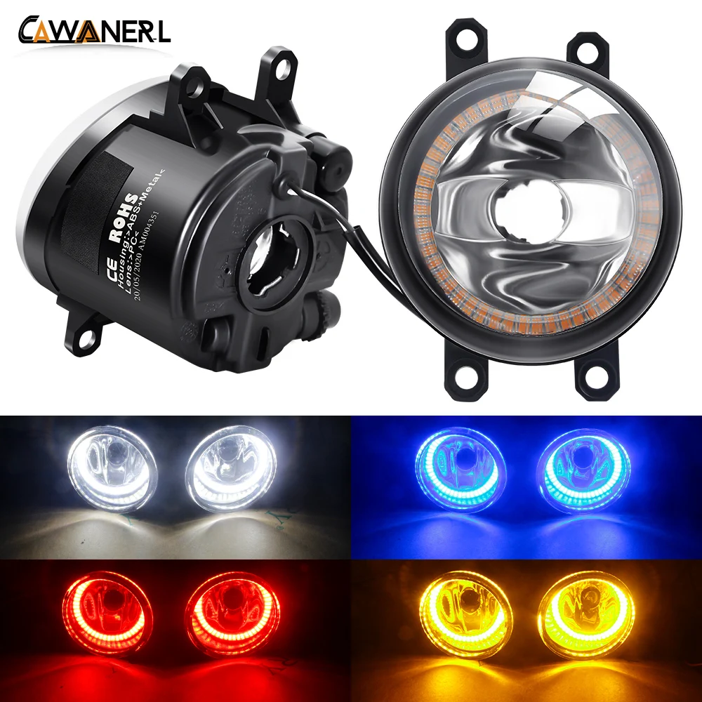 Car Fog Light Assembly Halo Ring DRL Daytime Running Lamp 12V For Toyota Camry Corolla Tacoma Prius Tundra Estima Sienna Avalon