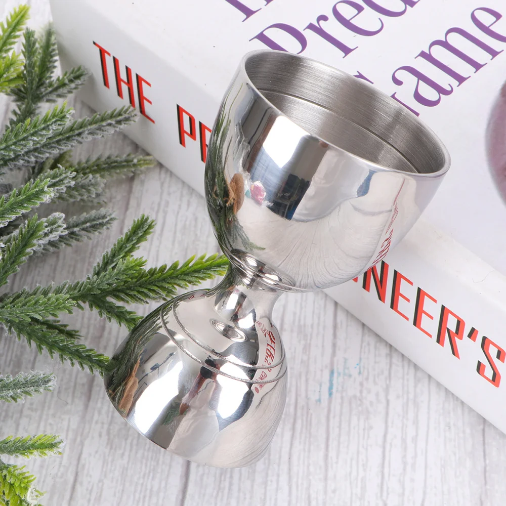 

Bartender Measuring Ounce Cup Stainless Steel Measuring Cup Multi-function Cup for Home Bar (Silver)