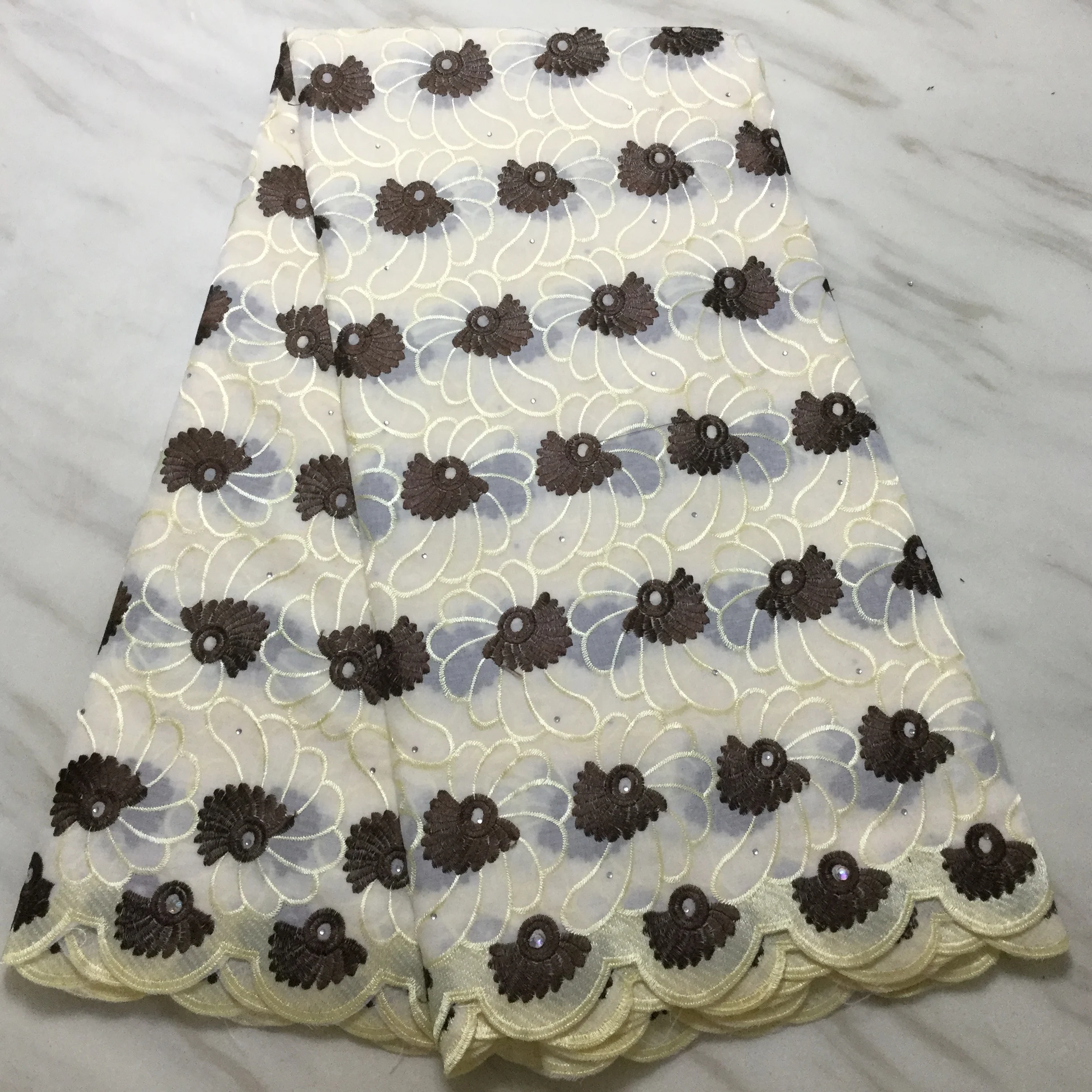 Классический Гладкий хлопок Гипюр кружево очень мягкий Африканский шнур кружева