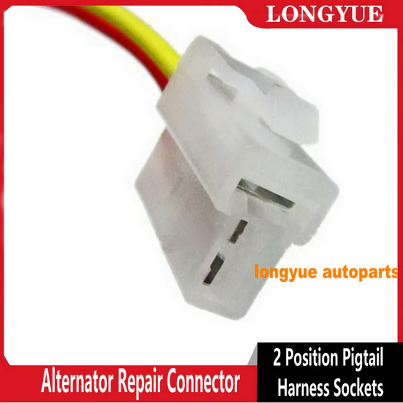 

20pcs Alternator Repair Connector 2 Position Pigtail Harness Sockets 15cm Wire