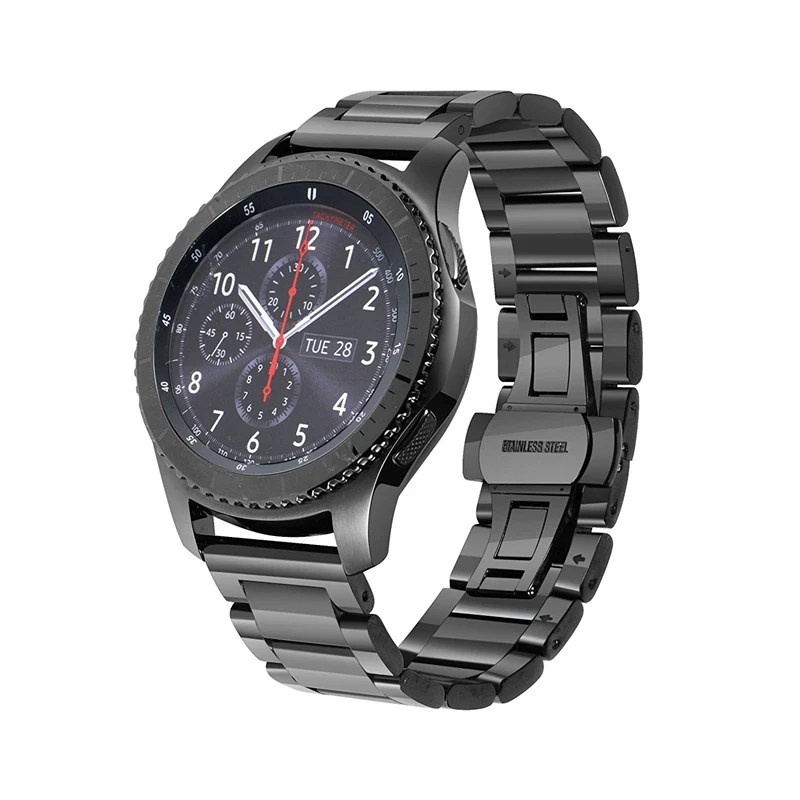 

Ремешок из нержавеющей стали для Samsung Gear S3 Frontier/S3, классический браслет для смарт-часов, 22 мм