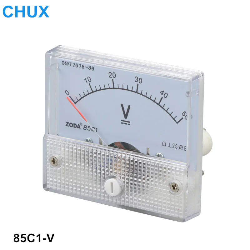 

Вольтметр 85-5 в 10 в 15 в 30 в 50 в 75 в 100 в 250 В постоянного тока, аналоговый панельный индикатор напряжения постоянного тока, измеритель тока 64*56 мм