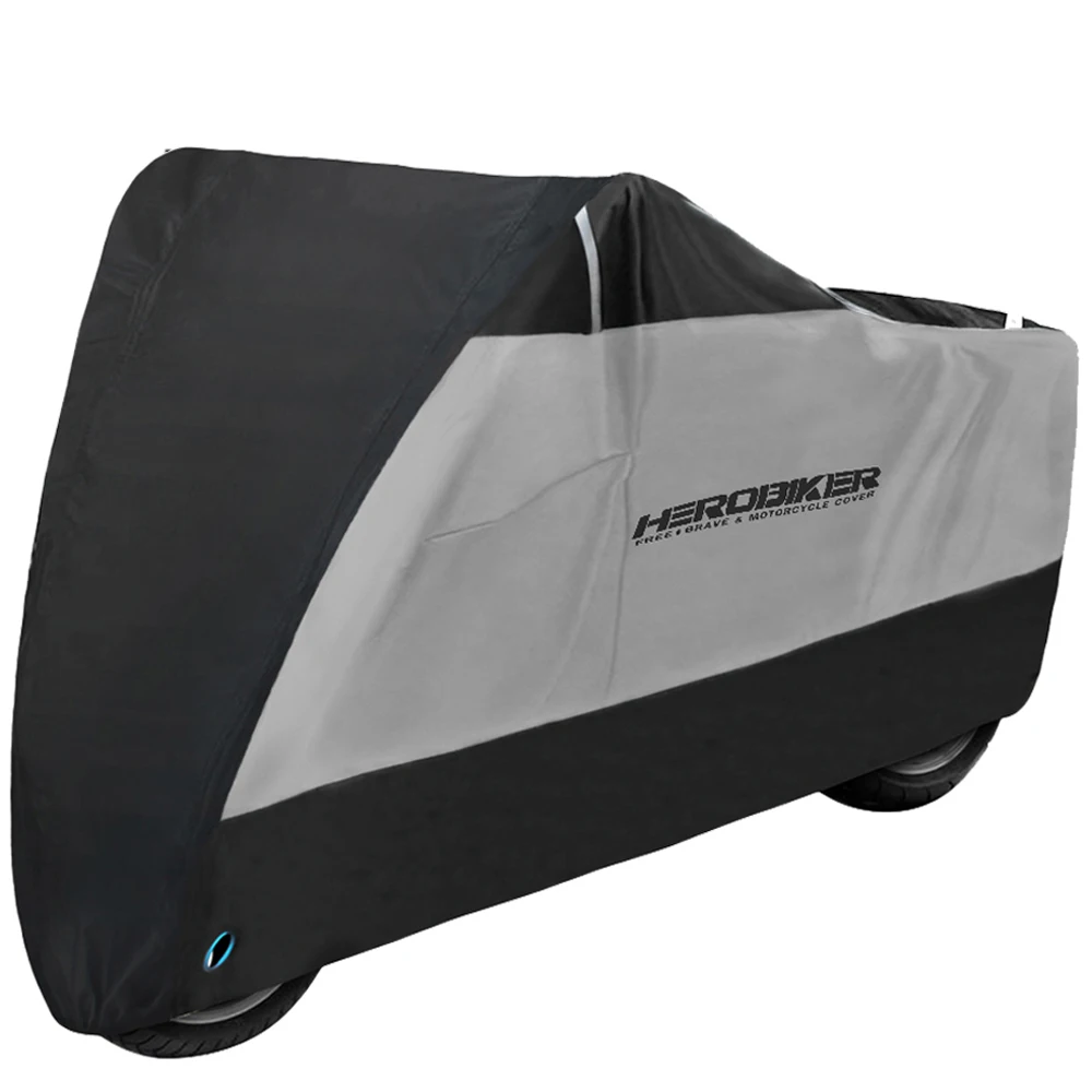 Серебряный чехол для мотоцикла водонепроницаемый велосипеда светоотражающий