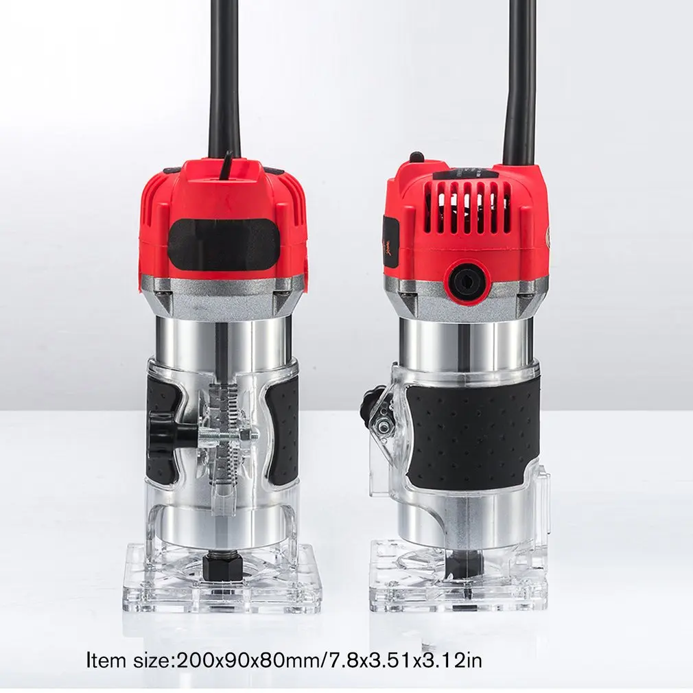 

Woodworking Slotting Trimming Machine Aluminum Alloy Multi-Function Electric Trimmer Cutter Machine Router Outdoor