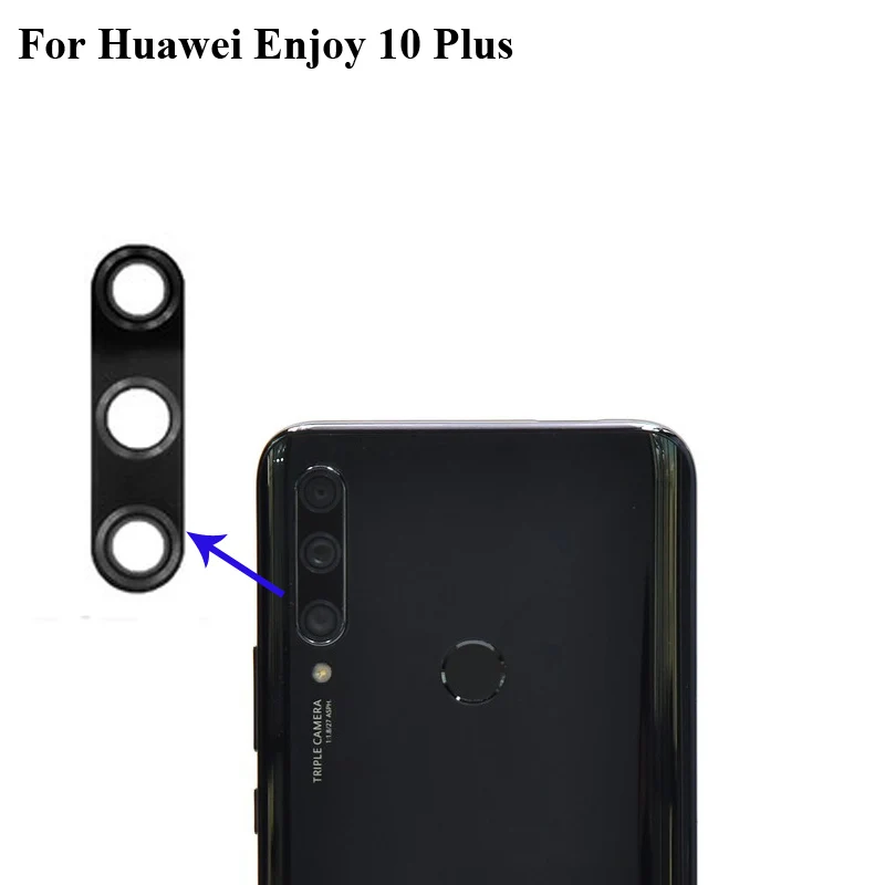 

2 шт., стеклянные линзы для задней камеры Huawei Enjoy 10 Plus