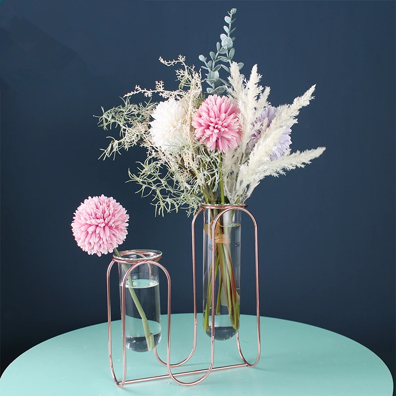 1 шт. стеклянная ваза в скандинавском стиле с геометрическим узором | Дом и сад