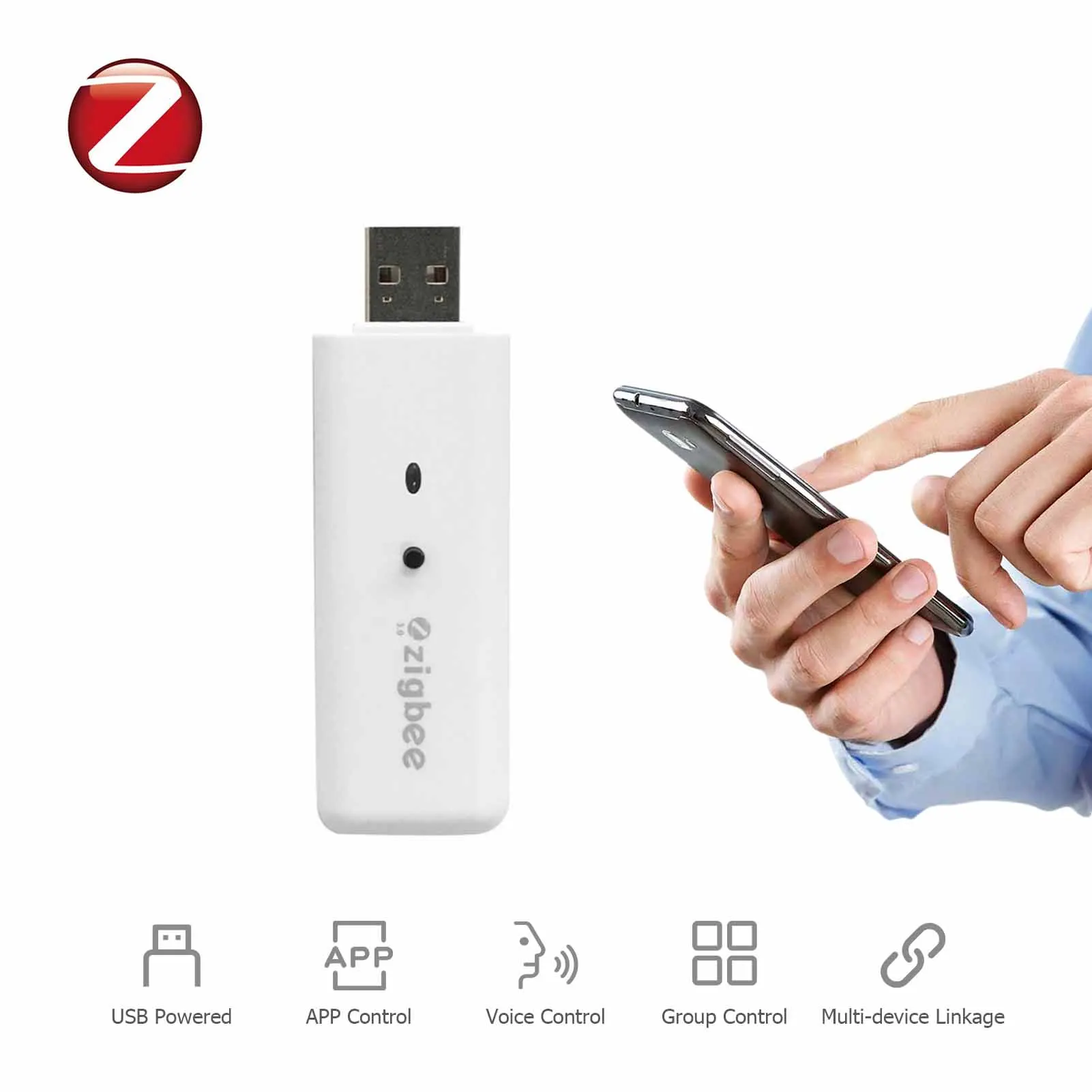 

ZigBee Light Sensor Brightness Detection Smart Linkage with Lamps Light Switches Sockets Curtains APP Control Voice Control