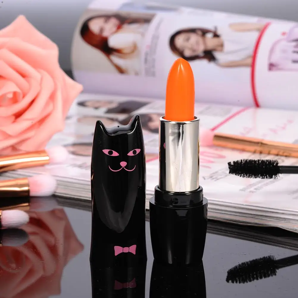 

1pcs Cat Shaped Matte Lipstick Long Lasting Lipsticks Nude Makeup Lip Cosmetics Velvet Red Waterproof Lipstick Korean Cosmetics
