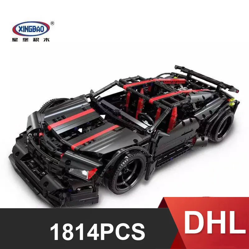 XingBao 07003 создатели MOC TECHNIC серии автомобилей 2015 Assassin X19 строительные блоки игрушки