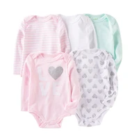 baby cotton rompers infnat long sleeve clothes kids bodysuit cute cartoon pattern jumpsuit newborn clothing unisex 0 12months