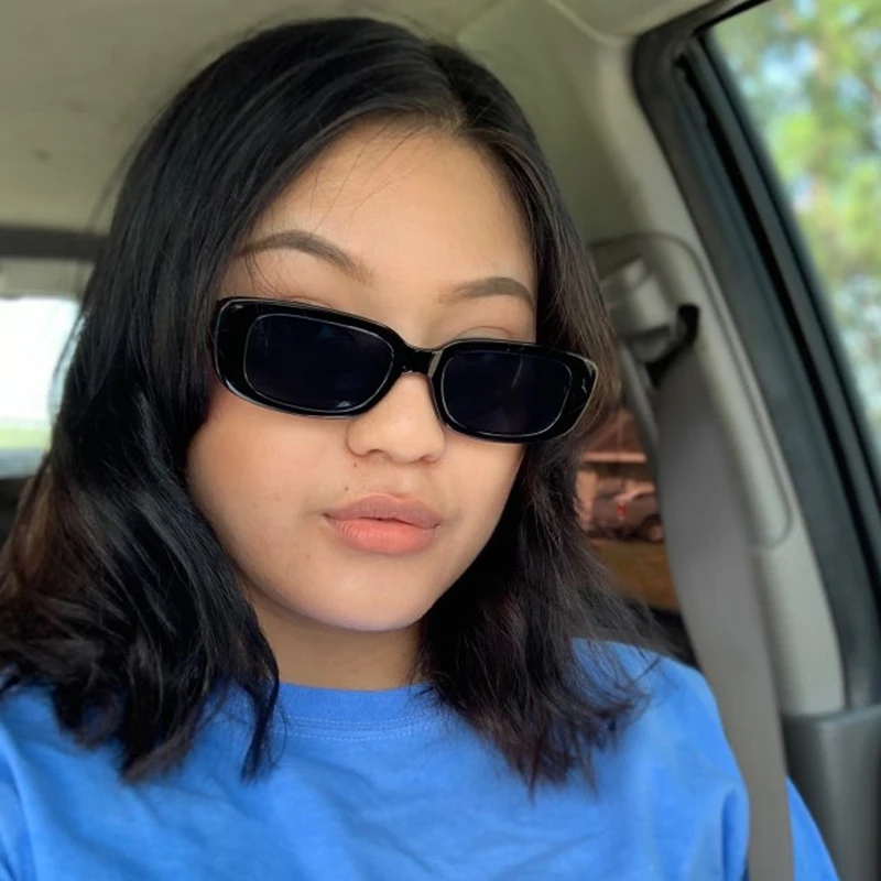 2021 прямоугольные Винтажные Солнцезащитные Очки Модные леопардовые летние для