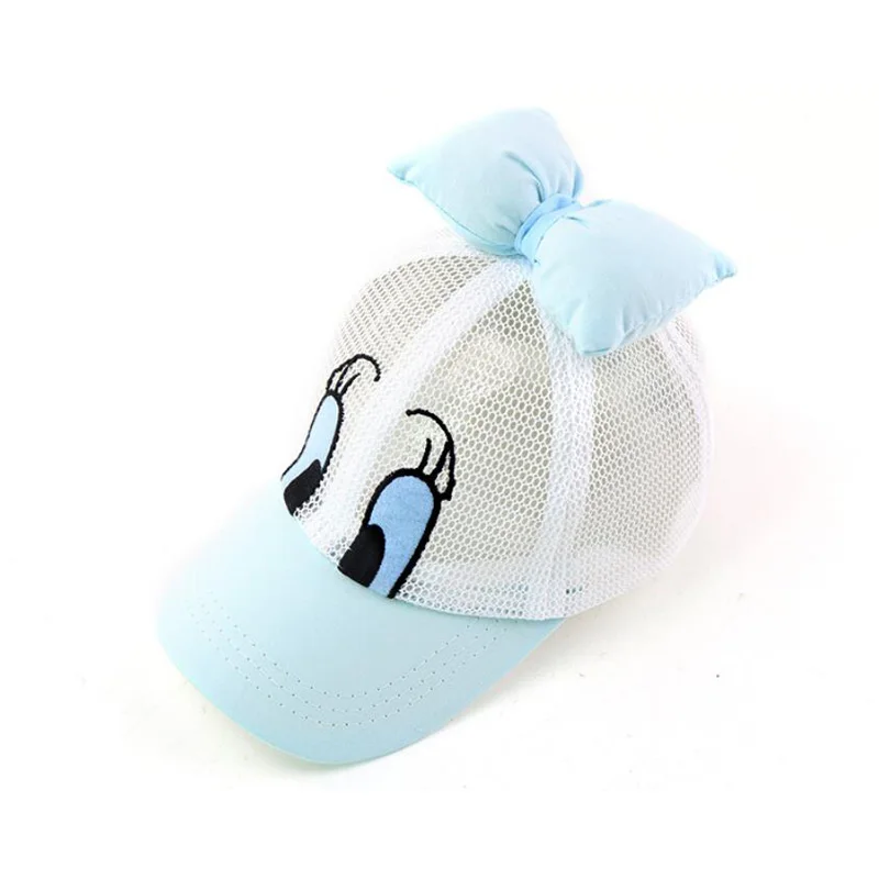 Doitbest 2020 сетчатая детская бейсболка с бантом Мультяшные летние дышащие детские