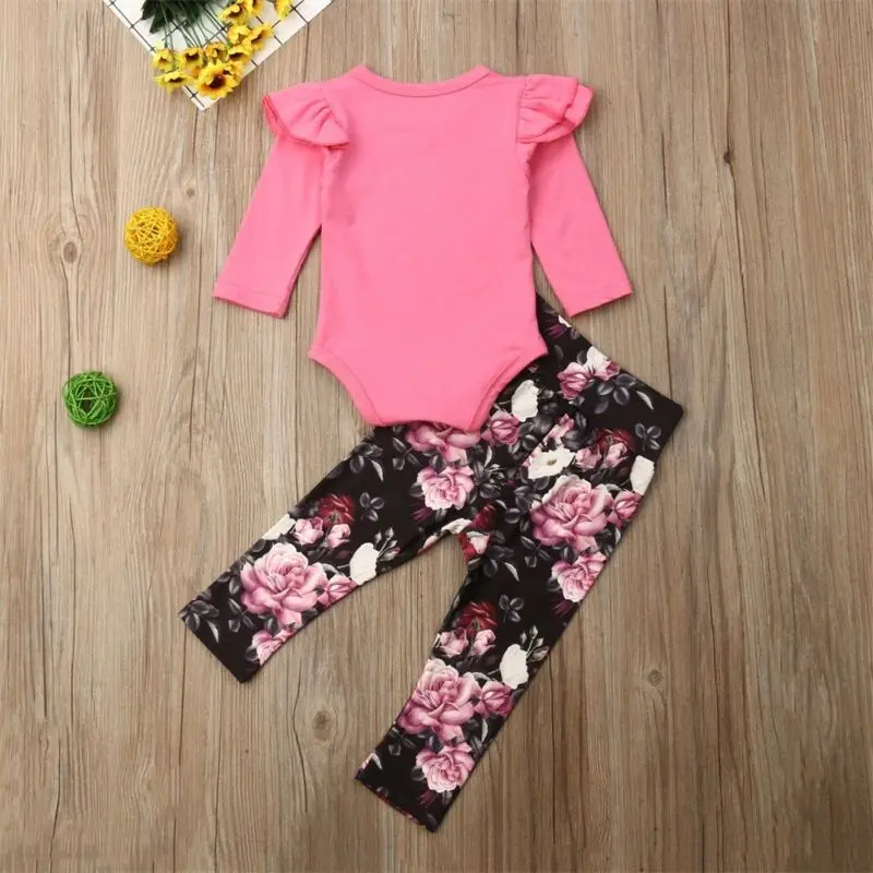 Комплект одежды из 2 предметов для новорожденных девочек одежда малышей с