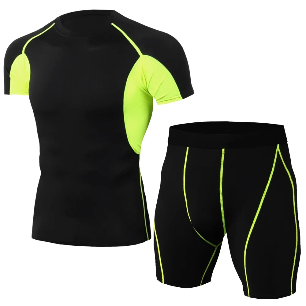 

new racing sets sets men's compression sport suits training tights clothing gym fitness jogging sports