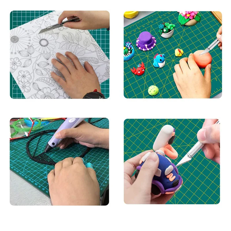 

A3 Multifunction Oversized Mat Pvc Self Healing Cutting Mat Cutting Pad Board Paper Cutter Knife Sculpture A3 DIY Craft Tools