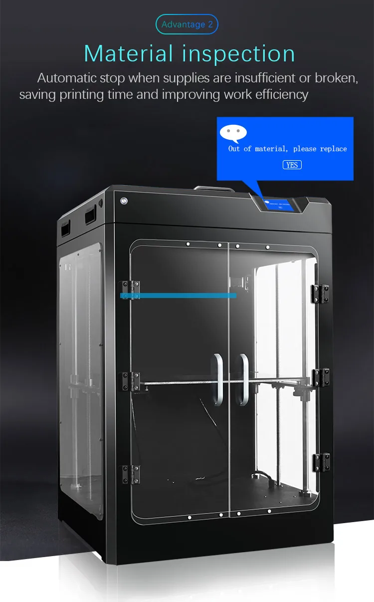 SD-4055 fdm 3D принтер Высокая точность большой размер полностью закрытый высокая температура платформа TFT сенсорный экран принтер
