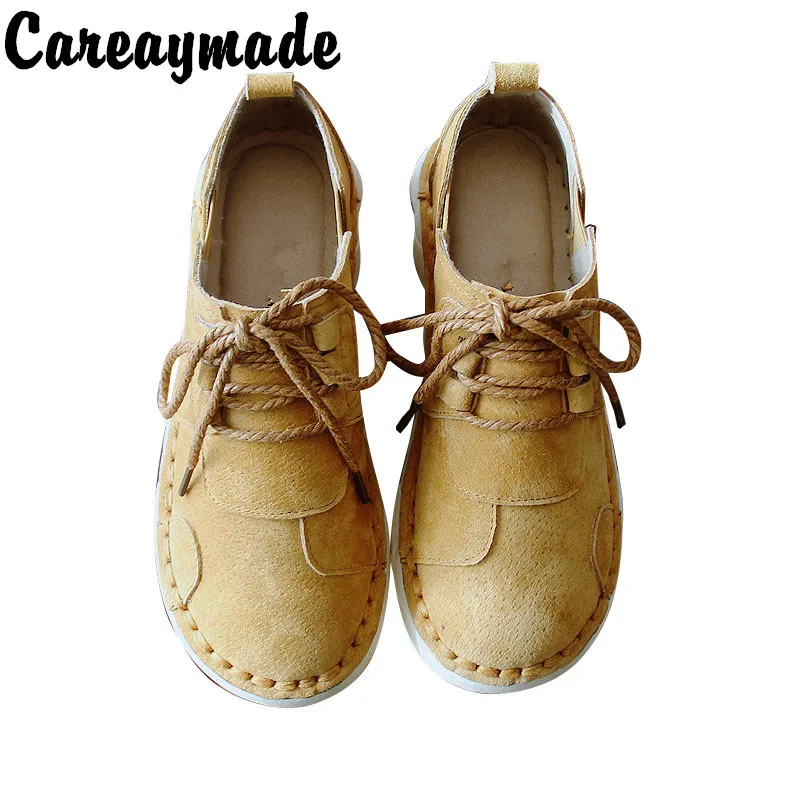 Удобная обувь Careaymade из натуральной кожи с мягкой подошвой и низким верхом для