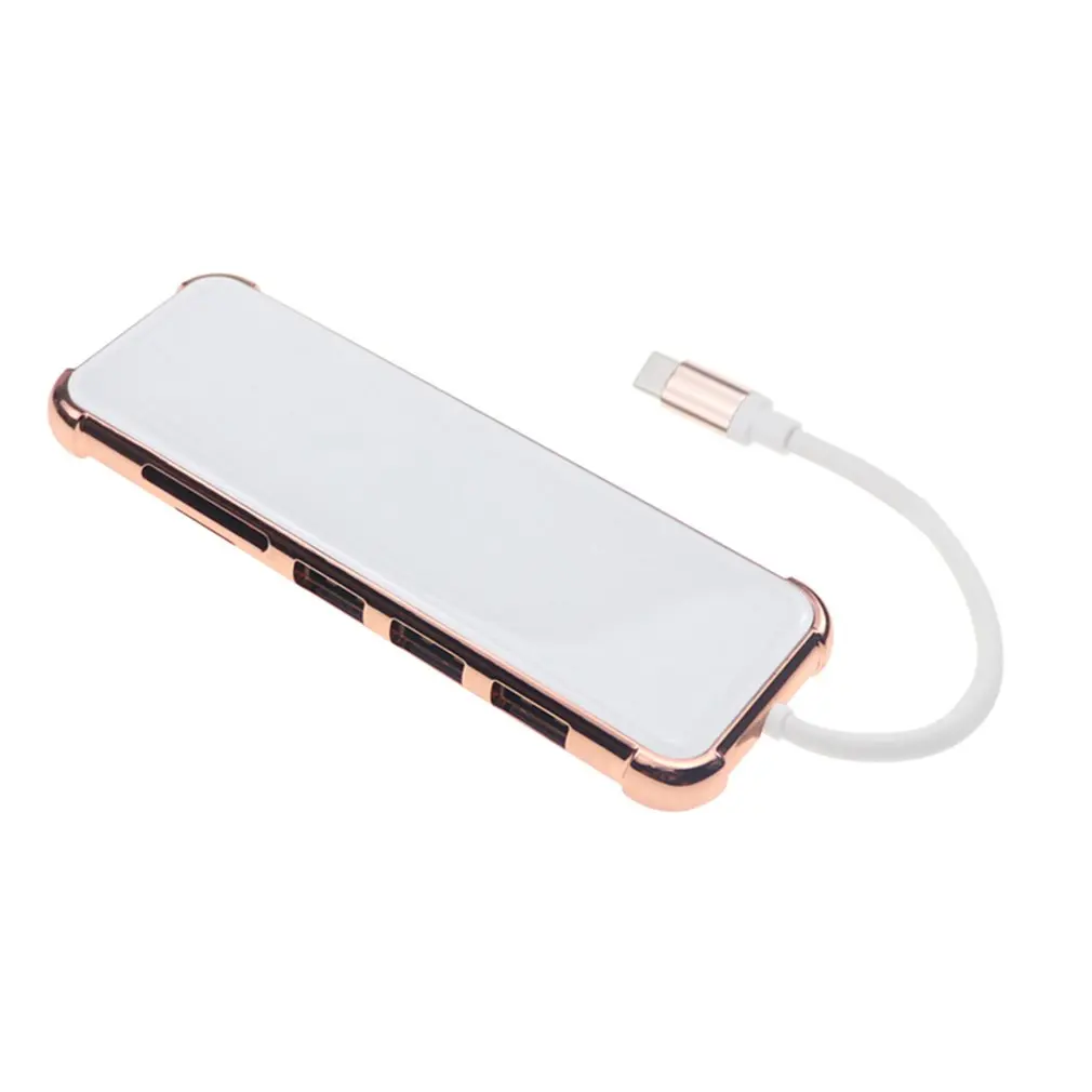 Док-станция USB Type-C/HDMI разветвитель 6-в-1 PD 3 0 для MacBook Pro Air 4K USB-разветвитель