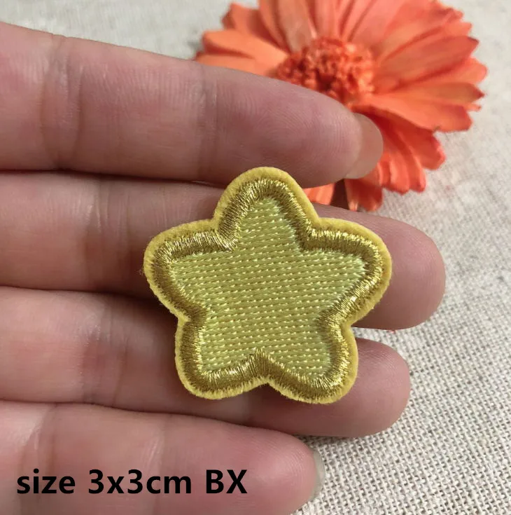 Новое поступление 10 шт. нашивки с вышивкой в виде звезд аппликация для