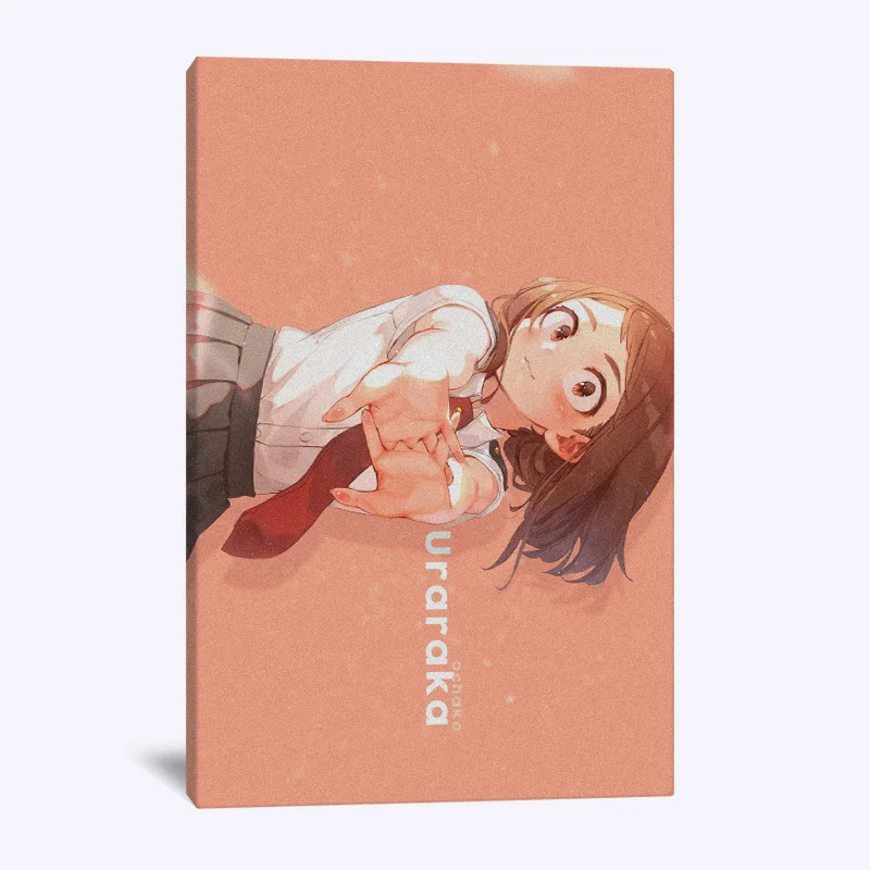 Художественный плакат Uravity Ochaco Uraraka Boku no Hero academic украшение на холсте печать для