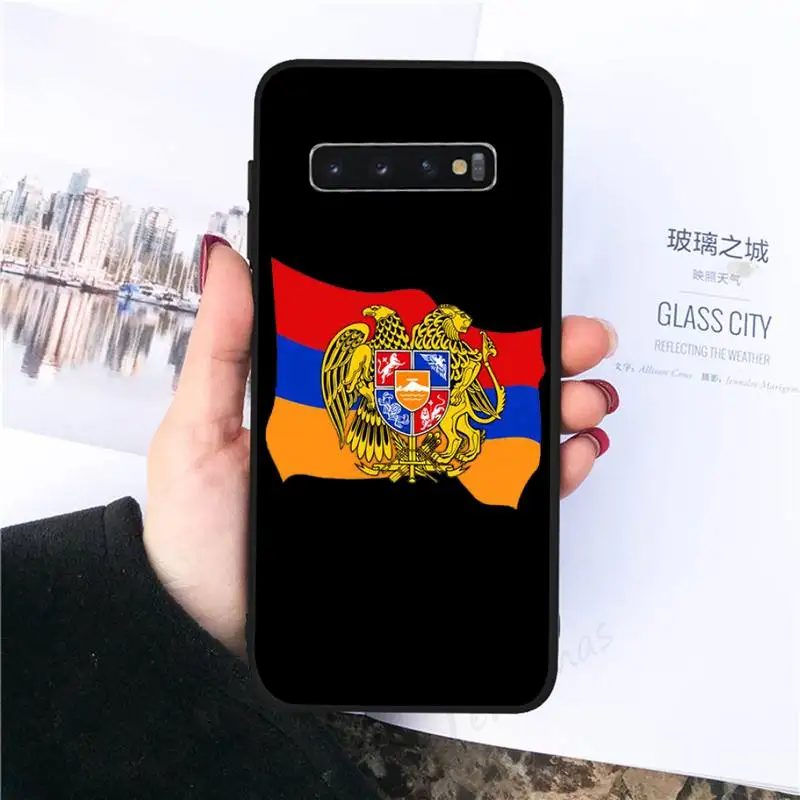 

skull Eagle lion aesthetics Armenia Flag Phone Case For Samsung galaxy S 7 8 9 10 20 edge A 6 10 20 30 50 51 70 note 10 plus