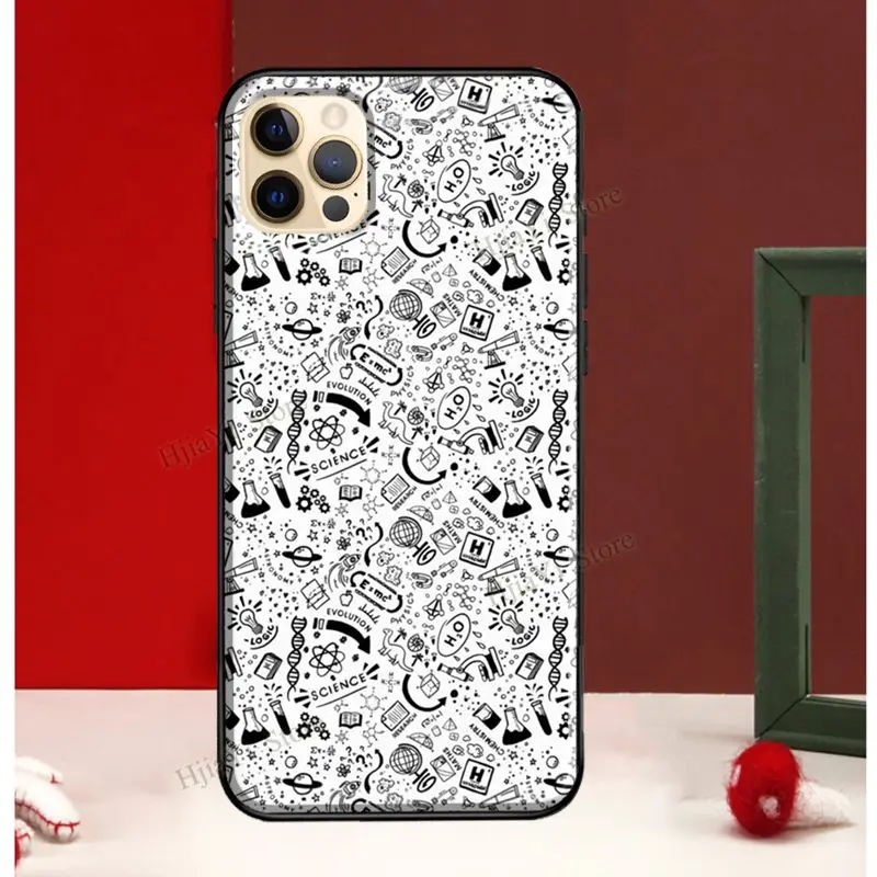 Vintage Seamless Chemistry Laboratory For iPhone 13 12 Pro Max Mini Cover Phone Case 11 XS X XR 7 8 Plus SE | Мобильные телефоны и