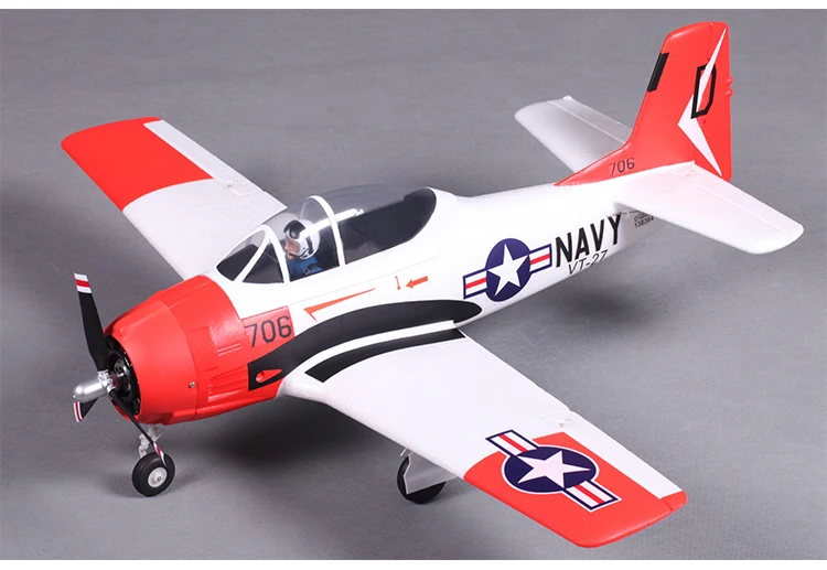 FMS 800 мм Мини T28 T-28 Троян V2 с рефлекторным гироскопом красный 4CH 2S PNP самолет дистанционного управления EPO весы Warbird модель самолет War II