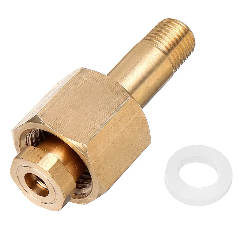 

DIN 477/ W21.8 CO2 Carbon Dioxide Regulator Valve Inlet Nut Nipple with Washer Brass Nut Washer Set Accessories Tool Parts