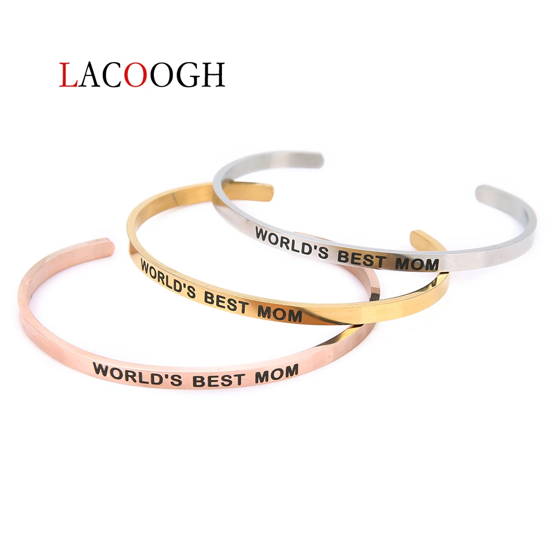 Lacoogh браслет из нержавеющей стали с надписью модные браслеты на запястье сестер