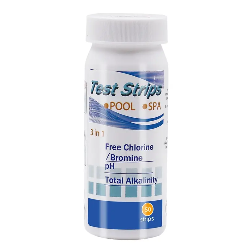 

new Swimming Pool Test Paper Residual Chlorine PH Value Alkalinity Hardness Test Strip A Bottle Of 50 Hot Tub Water Quality