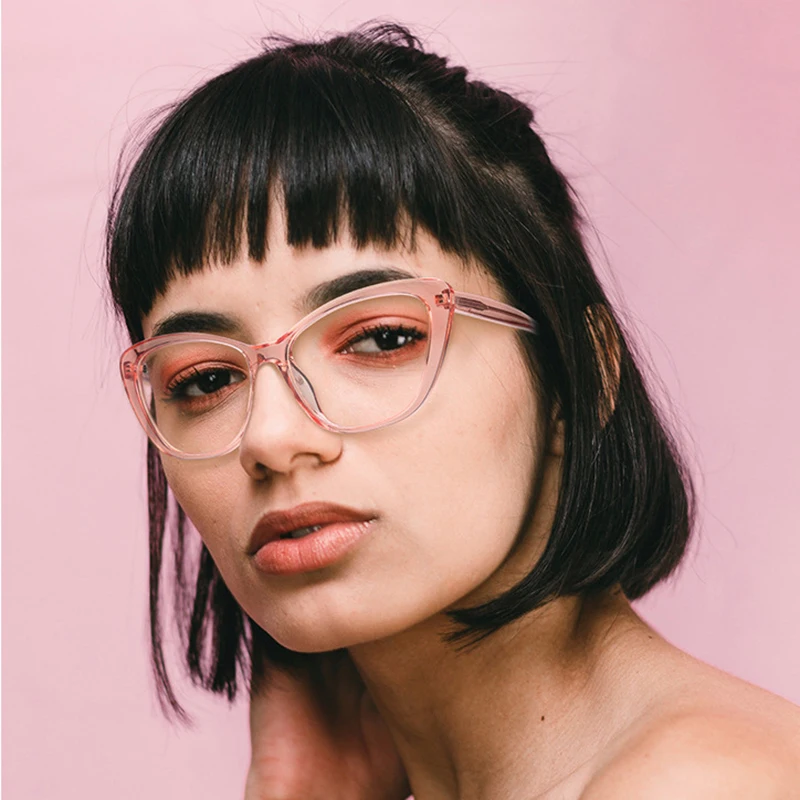 Pro Acme TR90 оправа для очков кошачий глаз Женские оправы весенние ноги прозрачные