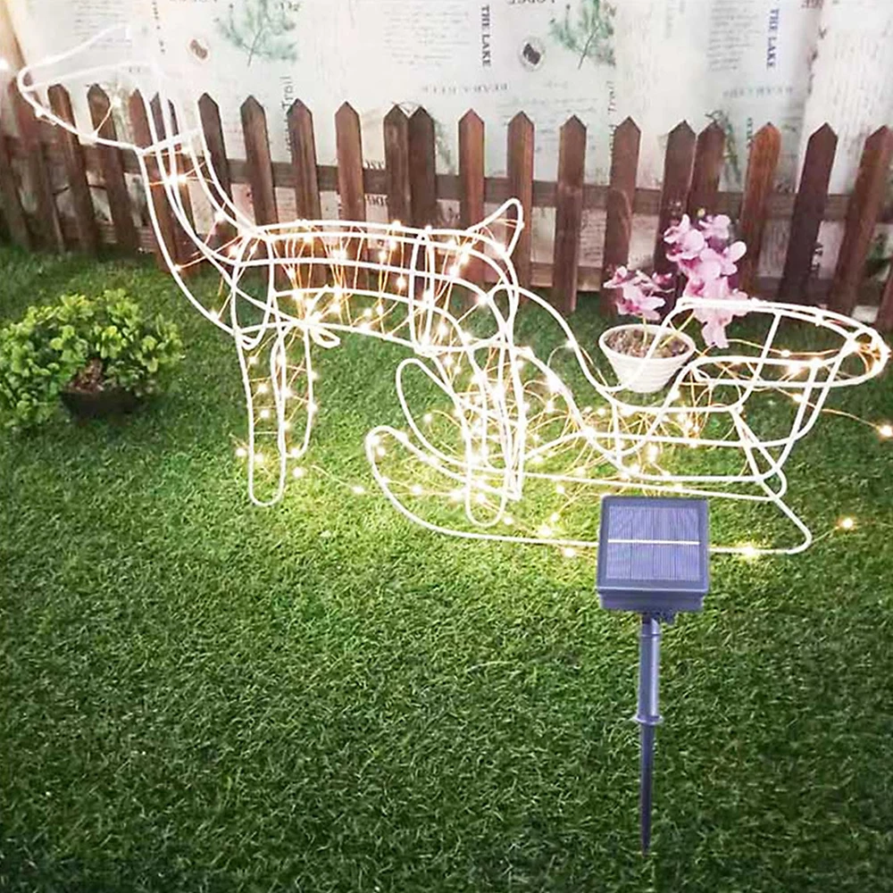 200LED Солнечный струнный светильник s 20 м водонепроницаемый медный провод Фея