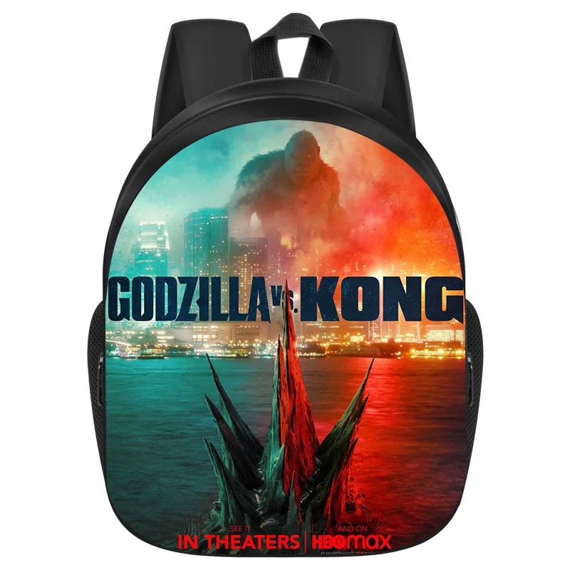 Детская школьная сумка Godzilla Vs. King Kong мультяшный рюкзак для книг с 3d принтом