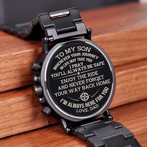 engraved6 BOBO BIRD вырезания по дереву часы мужские персонализированные наручные часы в деревянной коробке Groom Подарок на годовщину для Отца и Сына - Цвет: engraved6