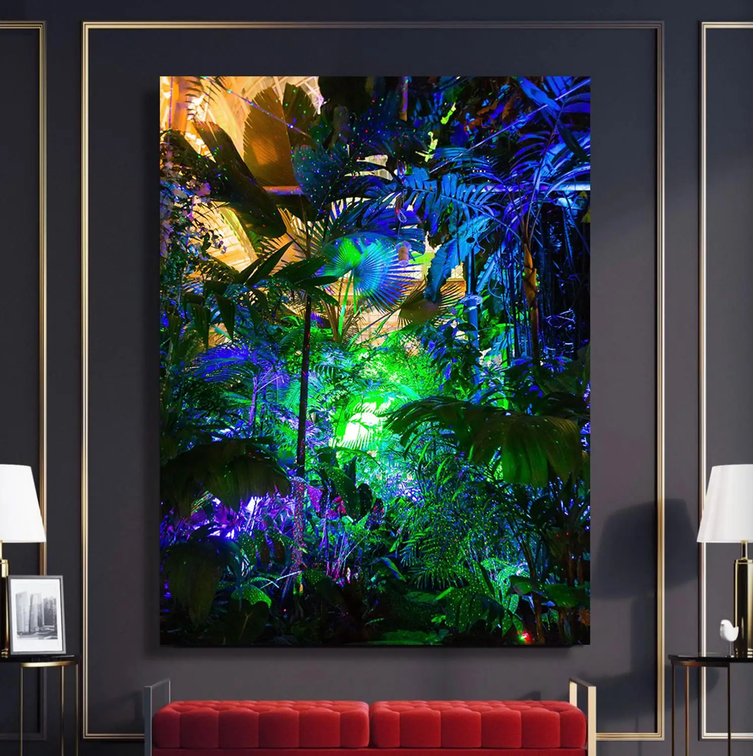 Холст печать скандинавский постер картина красивые джунгли Картина домашний