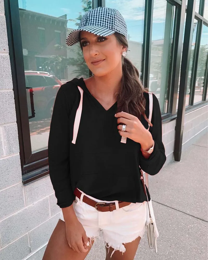 Осенняя Женская свободная флисовая толстовка с капюшоном зимние теплые Топы