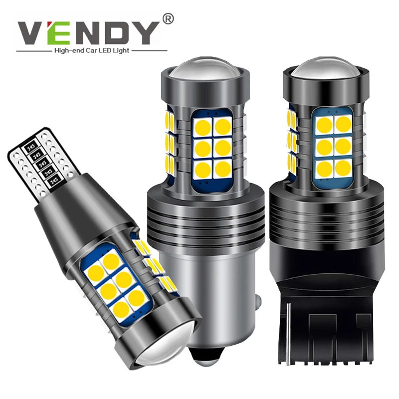 1x автомобилей Canbus светодиодный запасной светильник T15 W16W P21W BA15S W21W лампа для lada