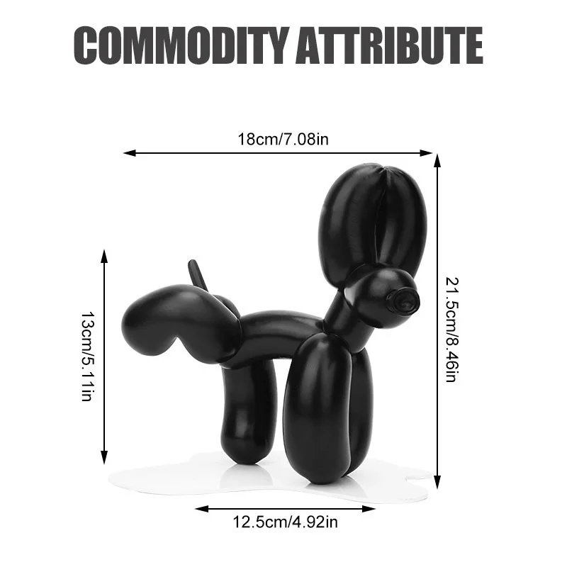 Абстрактная статуэтка в виде собаки с воздушным шаром коллекционное украшение