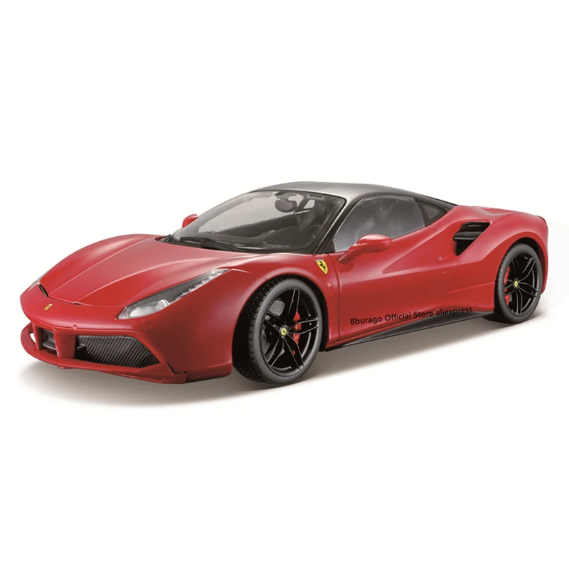 

Bburago 1:18 Hardcover Edition FERRARI 488 GTB Car Static Die Cast Vehicles Collectible Model Car Toys