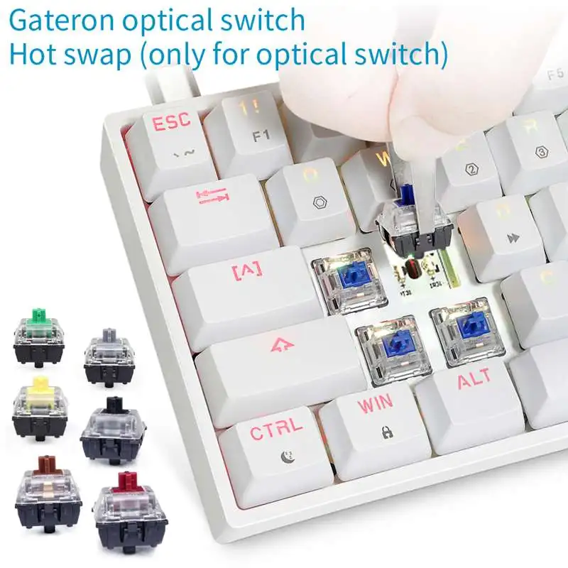 Клавиатура Механическая Проводная SKYLOONG GK61 61 клавиша USB RGB подсветка клавиатура