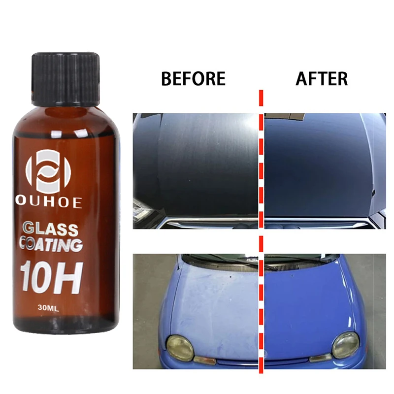 30/50ml 10H Car Glass Coating Liquid Super Hydrophobic Long Protective Anti-Corrosion Anti Scratch Repair Kit Paint Care | Автомобили и