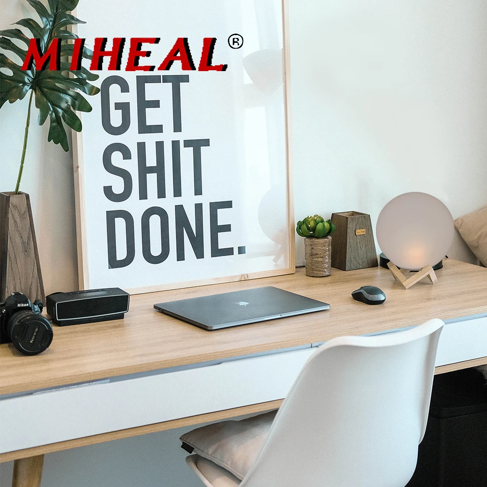 Перезаряжаемый светодиодный Ночной светильник в виде Луны 3 цвета с регулируемой