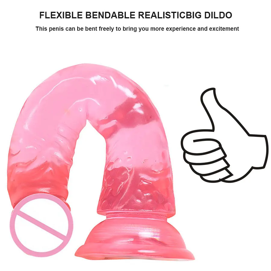 Realistic Big Dildo Silicone Strong Long Penis Clitoris Stimulate Sex Toys For Women Men Gay Anal Plug Toy | Красота и здоровье