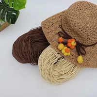 500g rafi paper for diy knitting handbag basket rattan material natural paper straw threads handcrafts summer hat thick thread