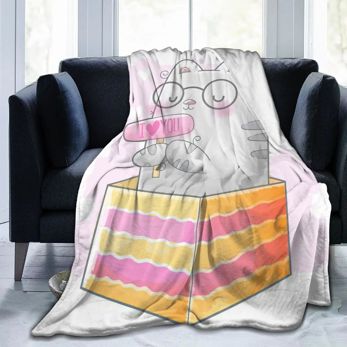 

Super Soft Sofa Blanket Sublimation Cartoon Cartoon Bedding Flannel Played Blanket Bedroom Decor for Children and Adults 16