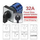 Кулачковые переключатели, LW28-32, 32A, поворотный переключатель, панель управления, для электриков, инструменты