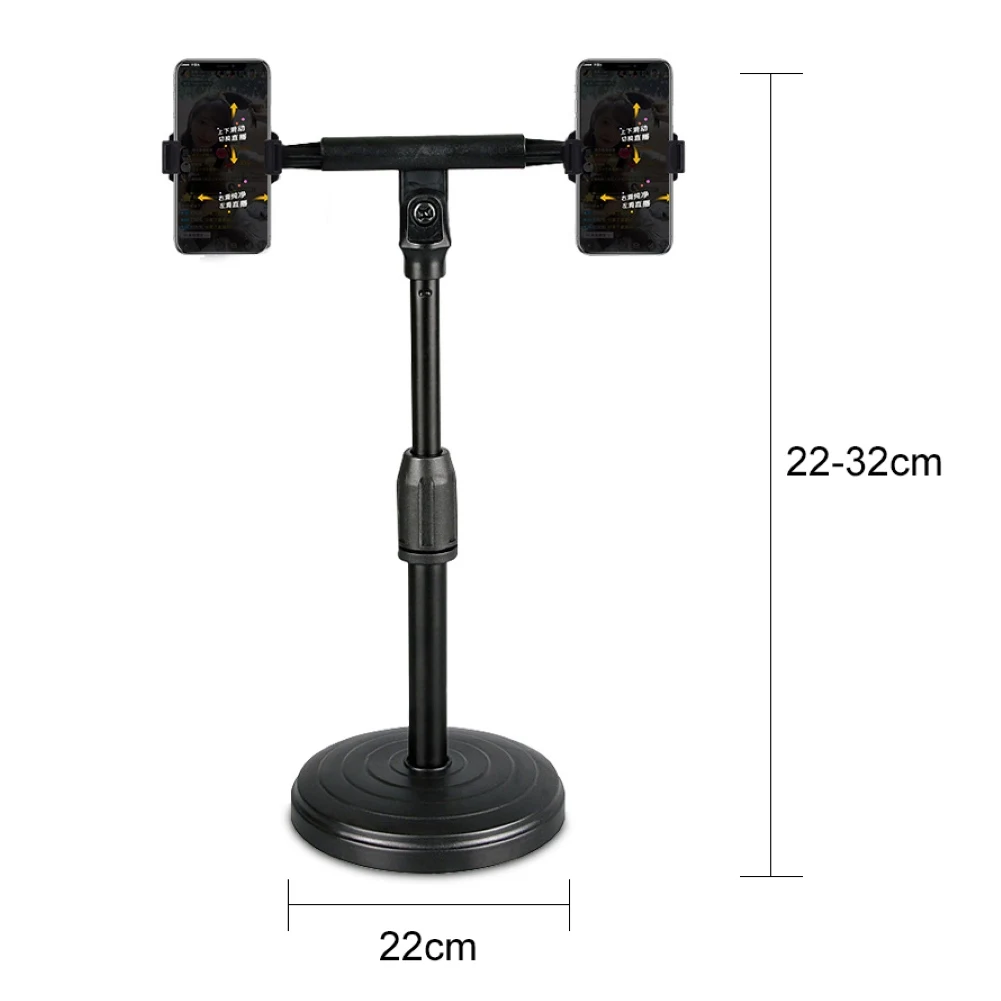 Регулируемый держатель для телефона с двумя устройствами и подставкой прямой